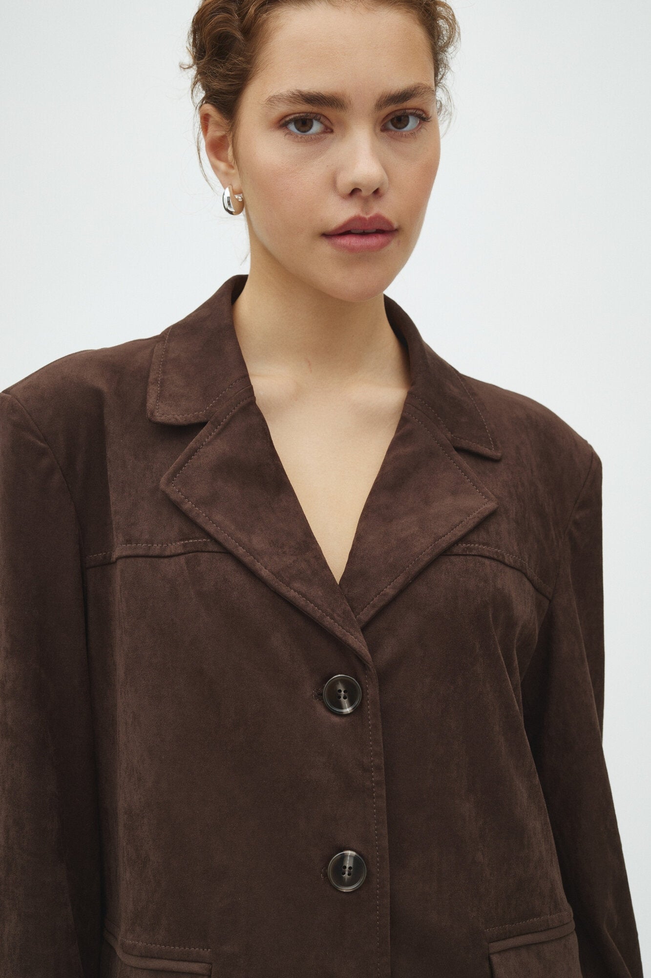 Mabea-M blazer - Dark Brown